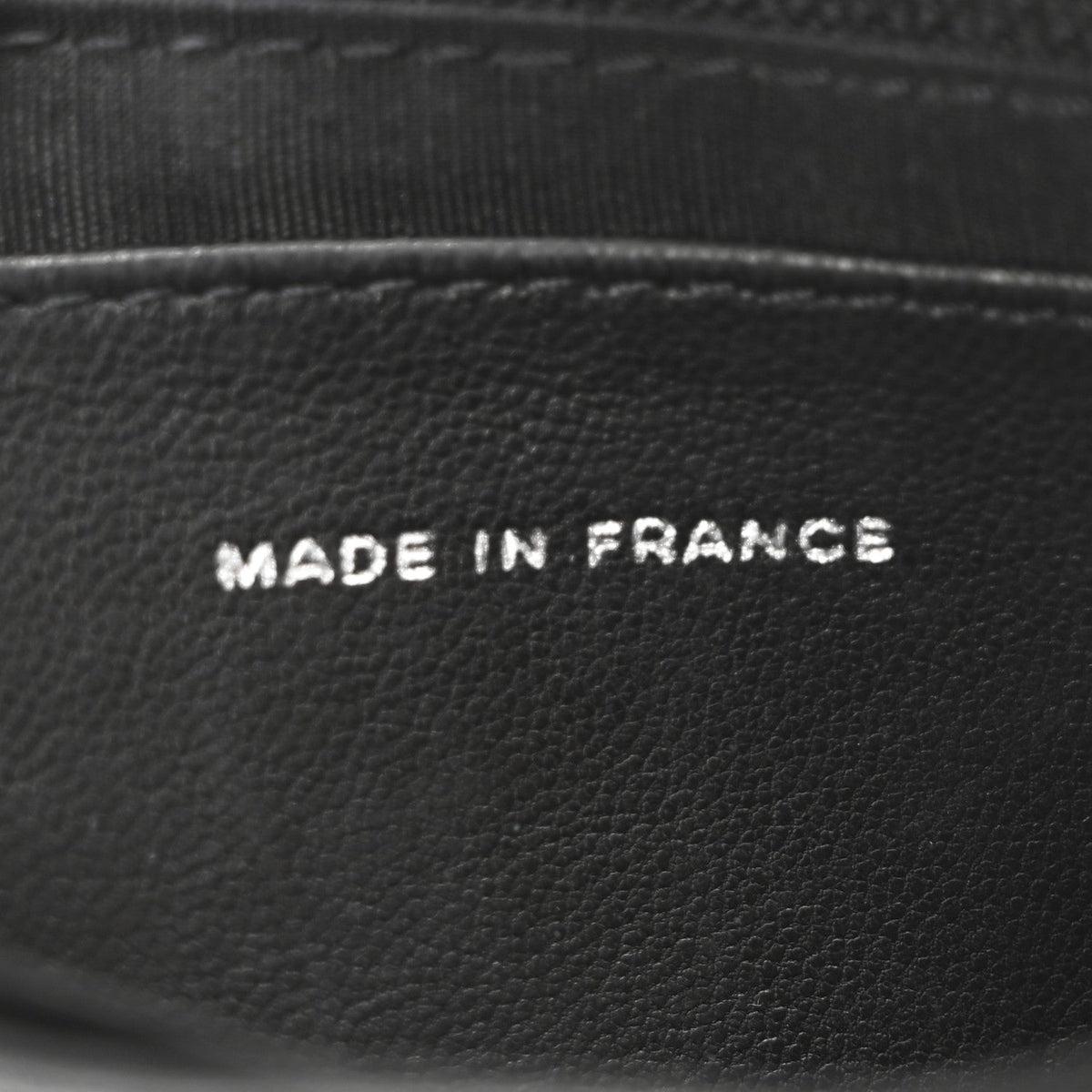 Lambskin Half Moon Wallet On Chain WOC Black