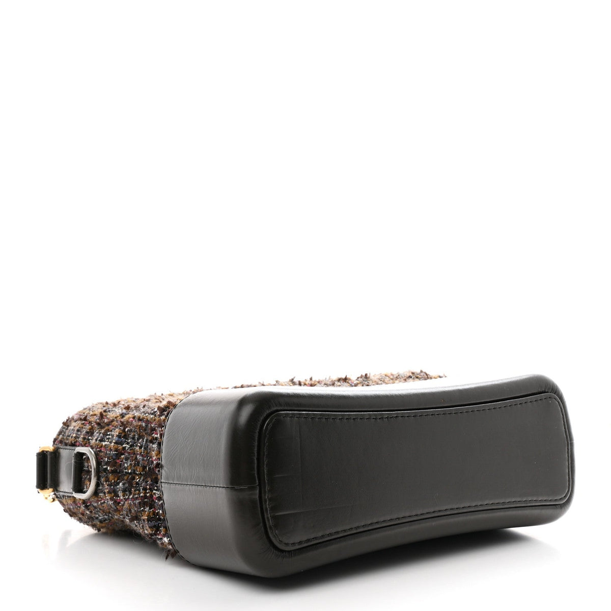 Tweed Calfskin Medium Gabrielle Hobo Brown