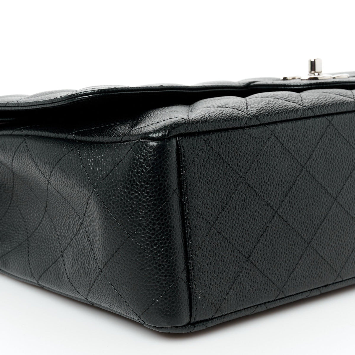Caviar Quilted Maxi Double Flap Black