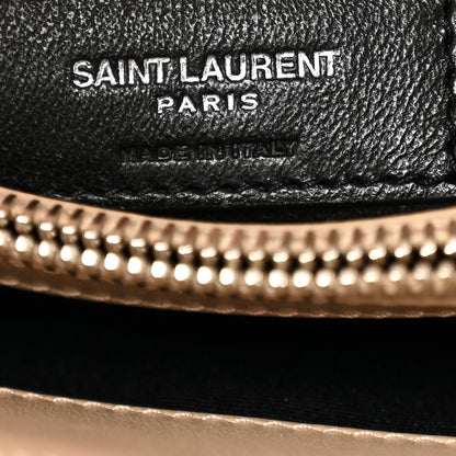 Calfskin Y Quilted Monogram Small Loulou Chain Satchel Dark Beige