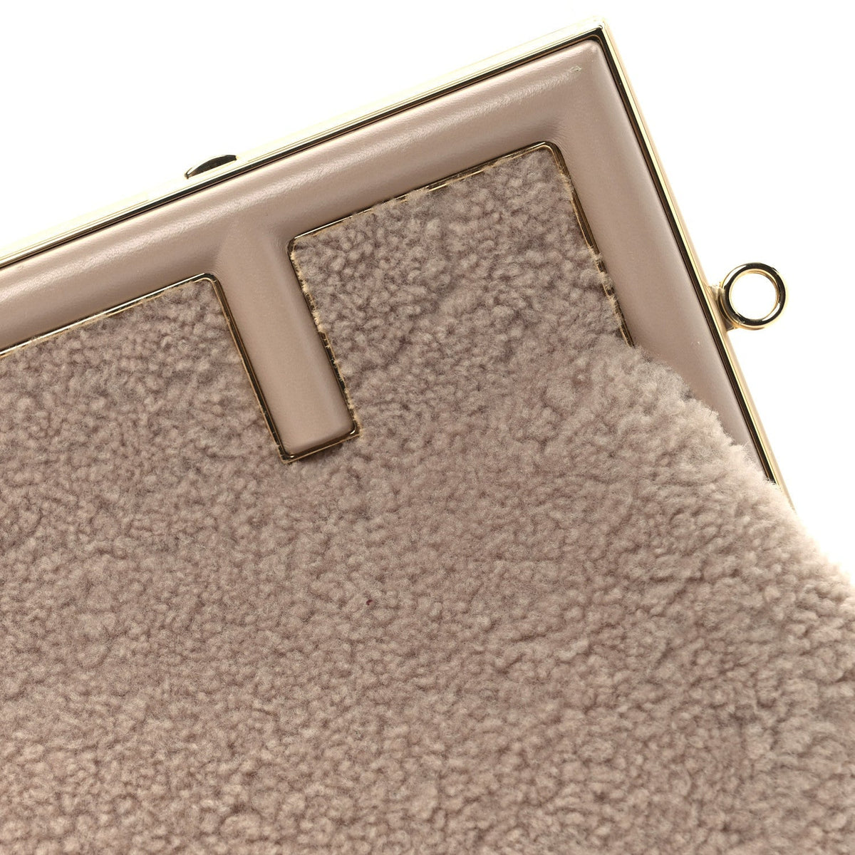 Shearling Small Fendi First Rosa Plaster