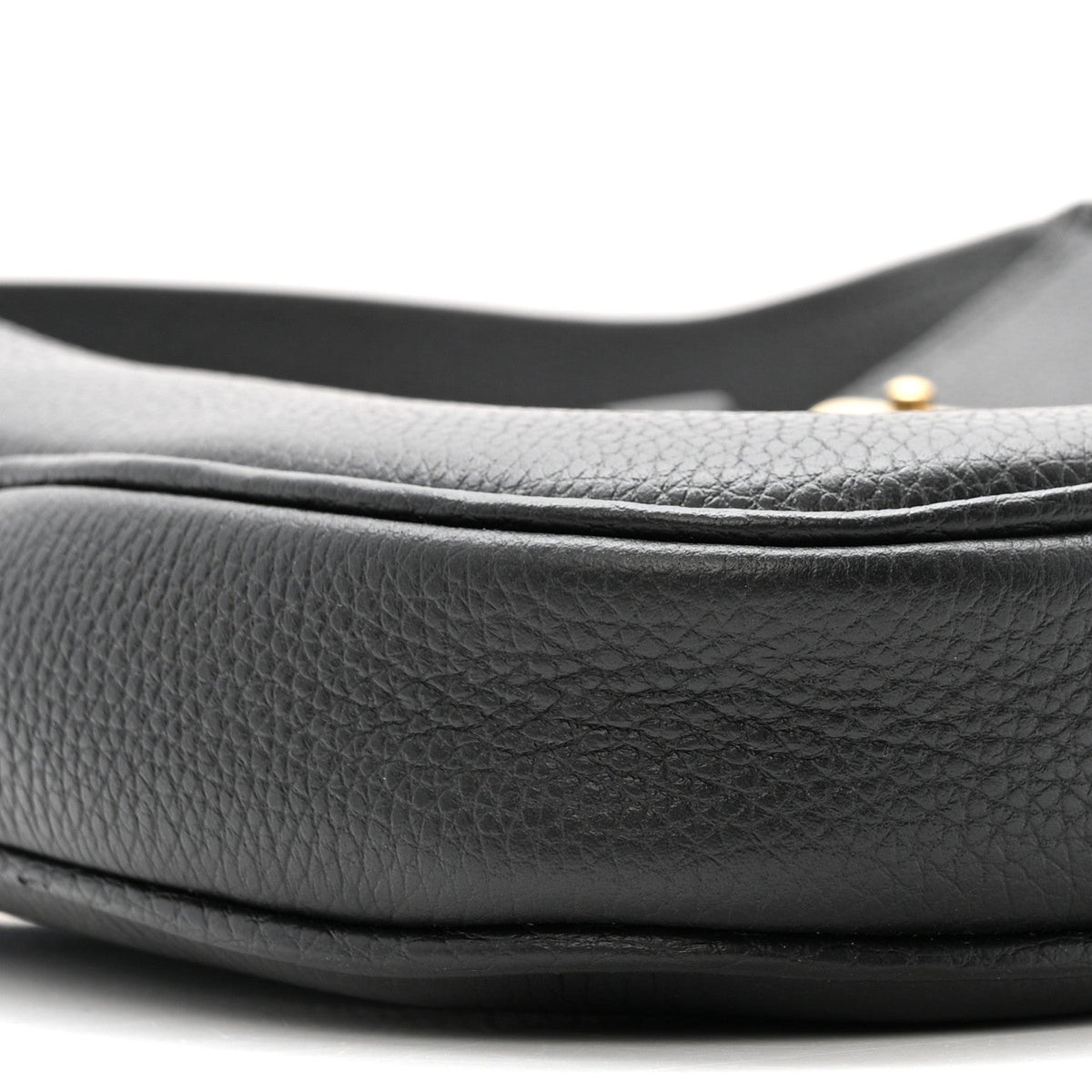 Pebbled Calfskin Small Jackie 1961 Hobo Black