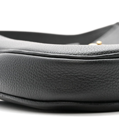 Pebbled Calfskin Small Jackie 1961 Hobo Black