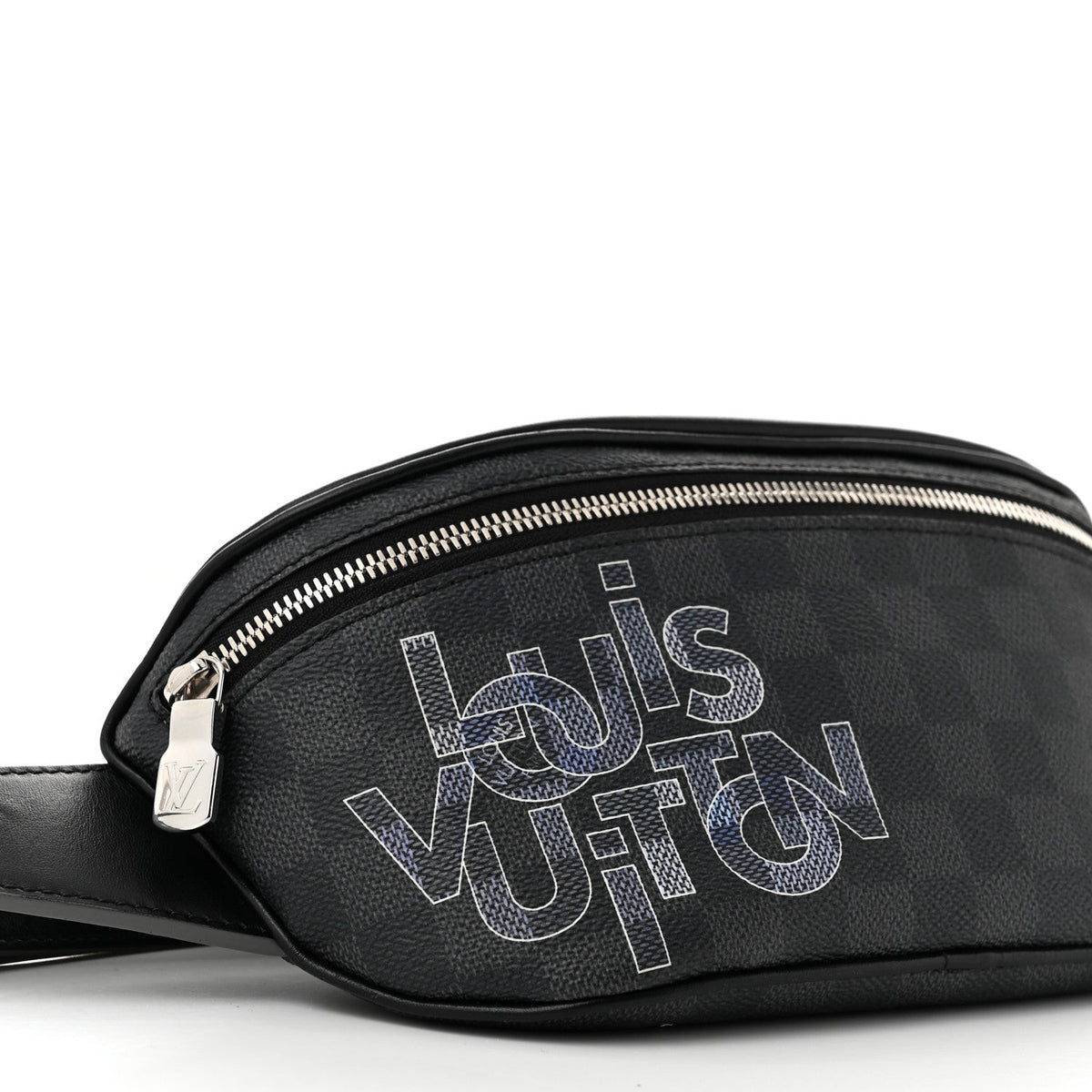 Damier Graphite Logo Campus BumBag Grey