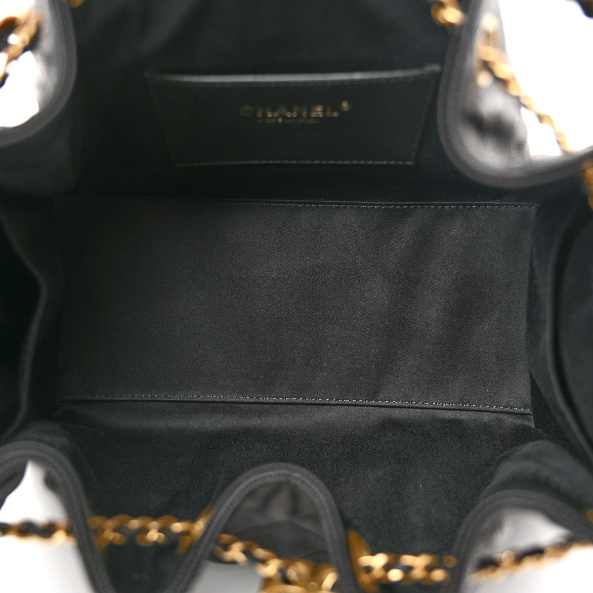 Caviar Quilted Small Chanel 25 Handbag Black
