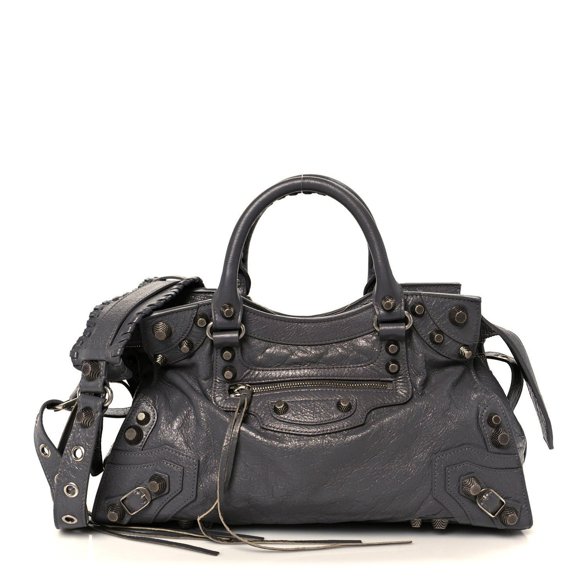 Agneau Arena Neo Cagole City Handbag Dark Grey