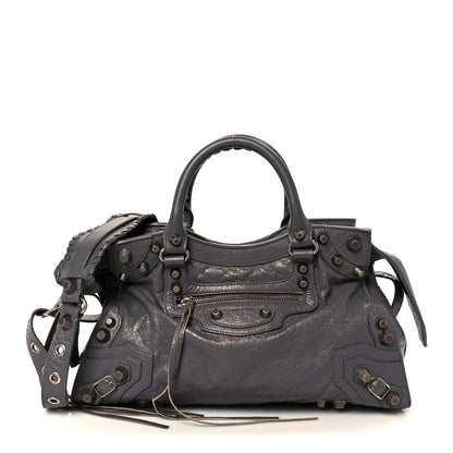 Agneau Arena Neo Cagole City Handbag Dark Grey