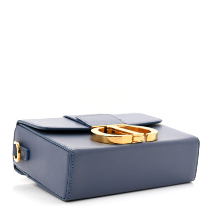 Box Calfskin 30 Montaigne Box Bag Blue