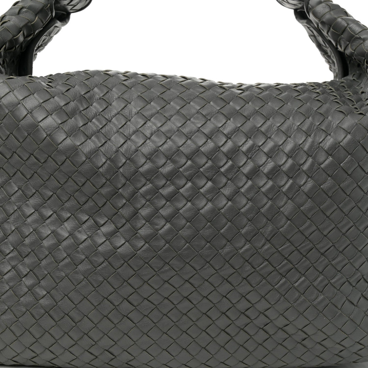 Nappa Intrecciato Sloane Hobo Ferro Gray