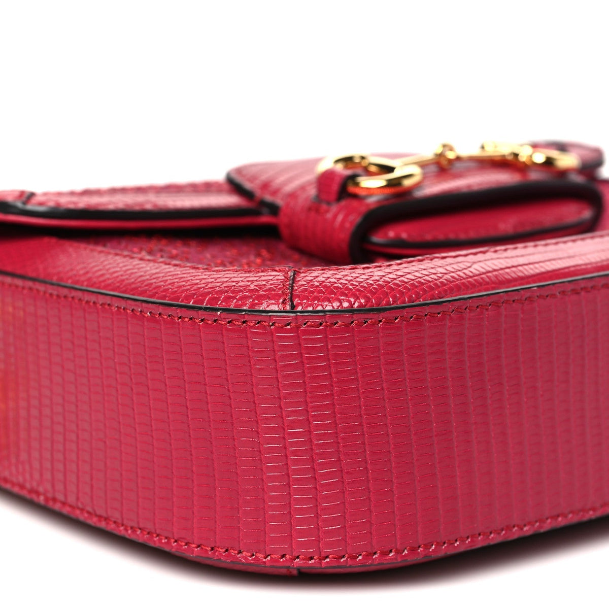 Canvas Calfskin Crystal GG Monogram Snakeskin Mini Horsebit 1955 Shoulder Bag Pink