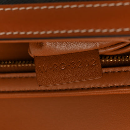 Calfskin Triomphe Canvas Teen Triomphe Bag Tan