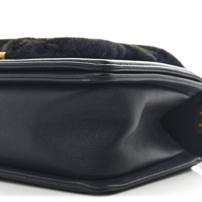 Orylag Medium Boy Top Handle Flap Navy