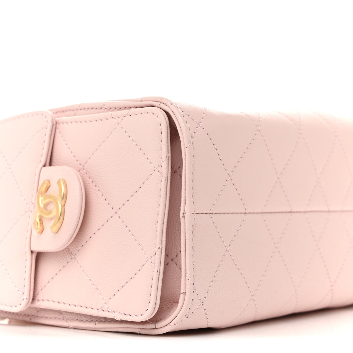 Caviar Quilted Mini Chanel 25 Handbag Light Pink