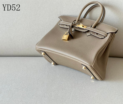 H BIRKIN 25 TOGO ETOUPE  GOLD HARDWARE 25CM