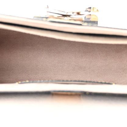 Epi Complice Trunks and Bags Twist Shoulder Bag MM Denim Light