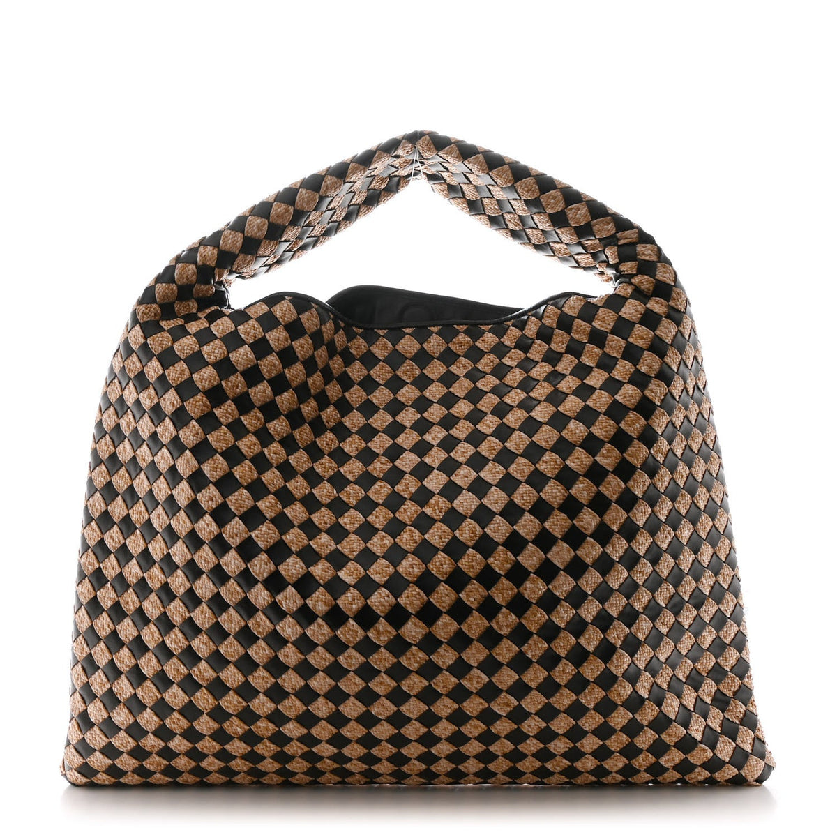 Nappa Raffia Intrecciato Large Hop Fondant Natural