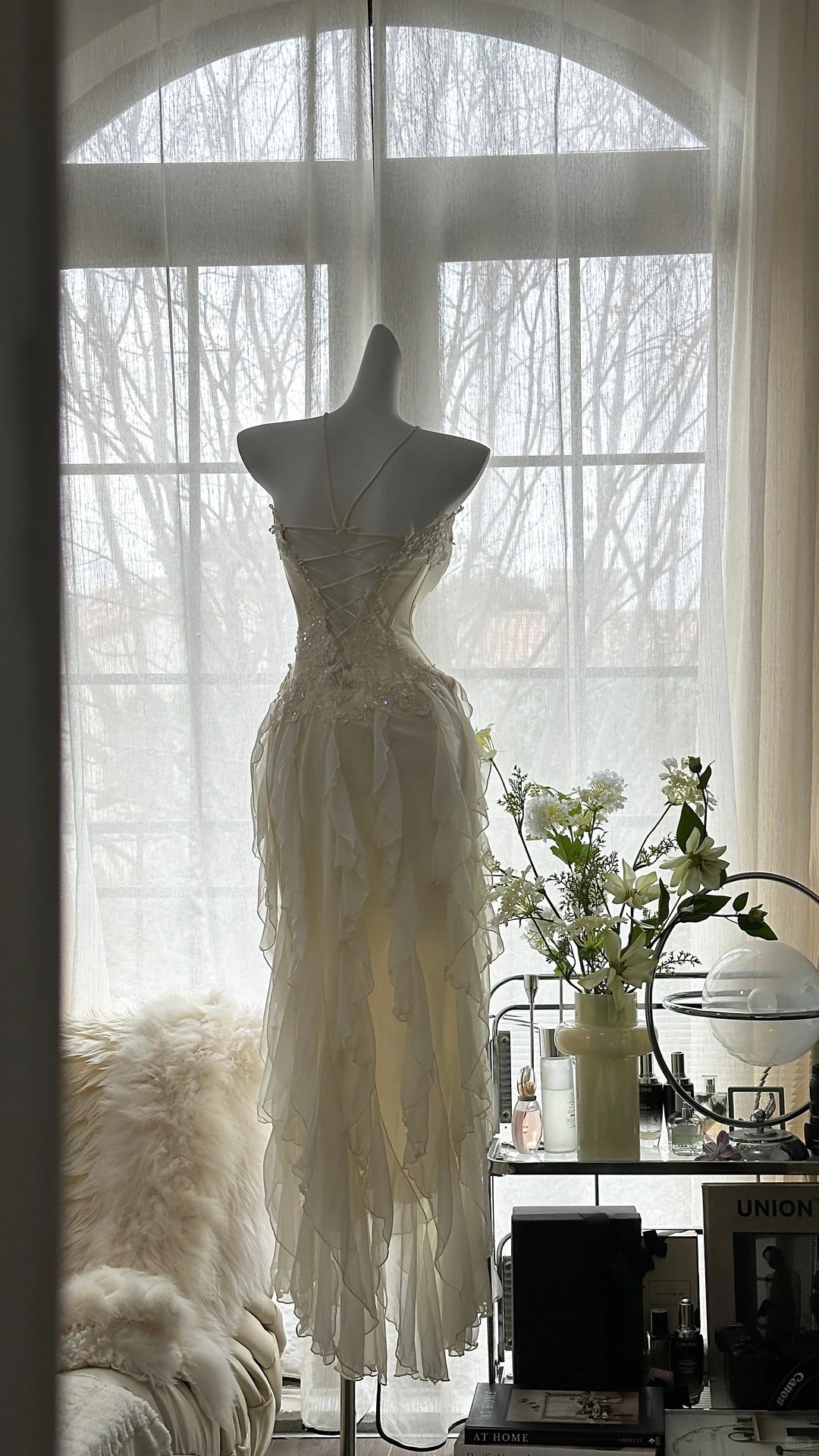 Stunning Homecoming Dress Sweetheart Applique Tulle Hi-Lo Dress Back to School Outfits Party Dress  D6419