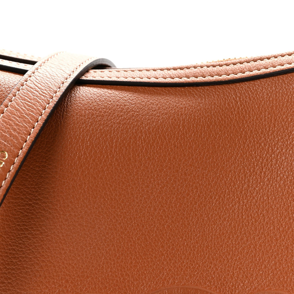 Supple Calfskin Small Triomphe Heloise Shoulder Bag Tan