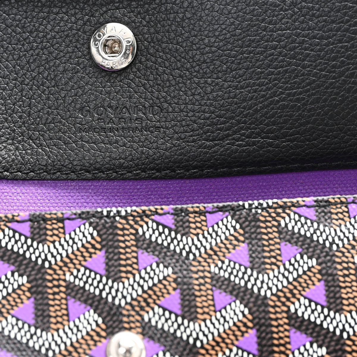 Goyardine Saint Louis Claire Voie PM Black Violet
