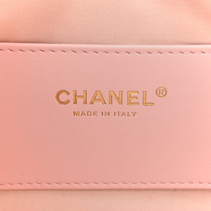 Caviar Quilted Mini Chanel 25 Handbag Light Pink