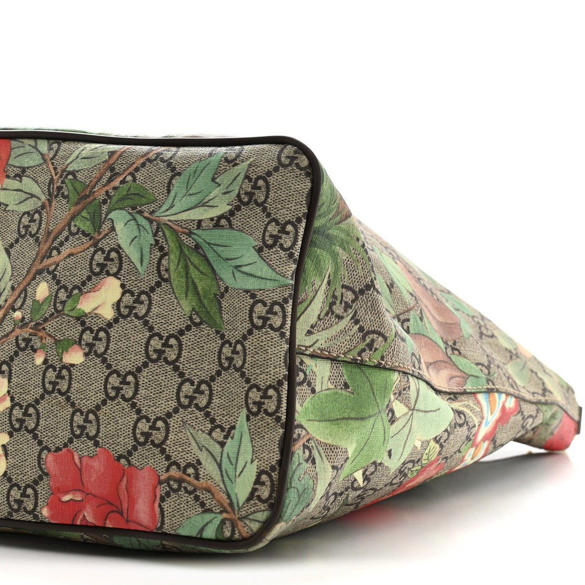 Soft GG Supreme Monogram Tian Medium Crossbody Tote Beige Multicolor New Acero