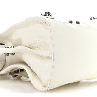 Agneau Arena Neo Cagole Handbag XS Optic White