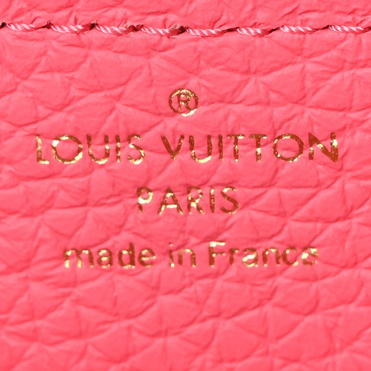 Taurillon Monogram Tile Capucines Mini  Dragonfruit Ballet Pink