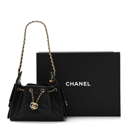 Caviar Quilted Mini Chanel 25 Handbag Black