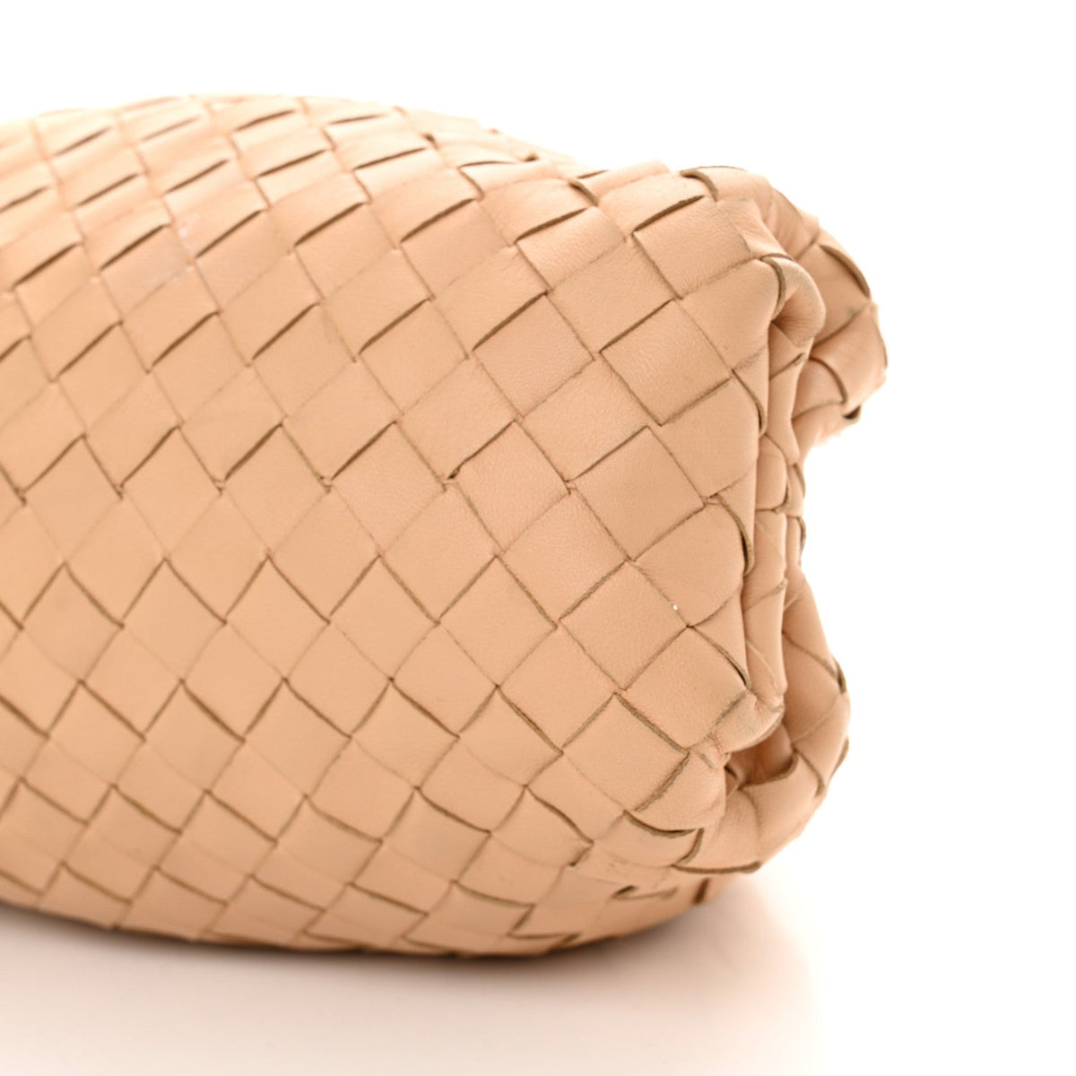 Nappa Maxi Intrecciato The Pouch Oversized Clutch Almond