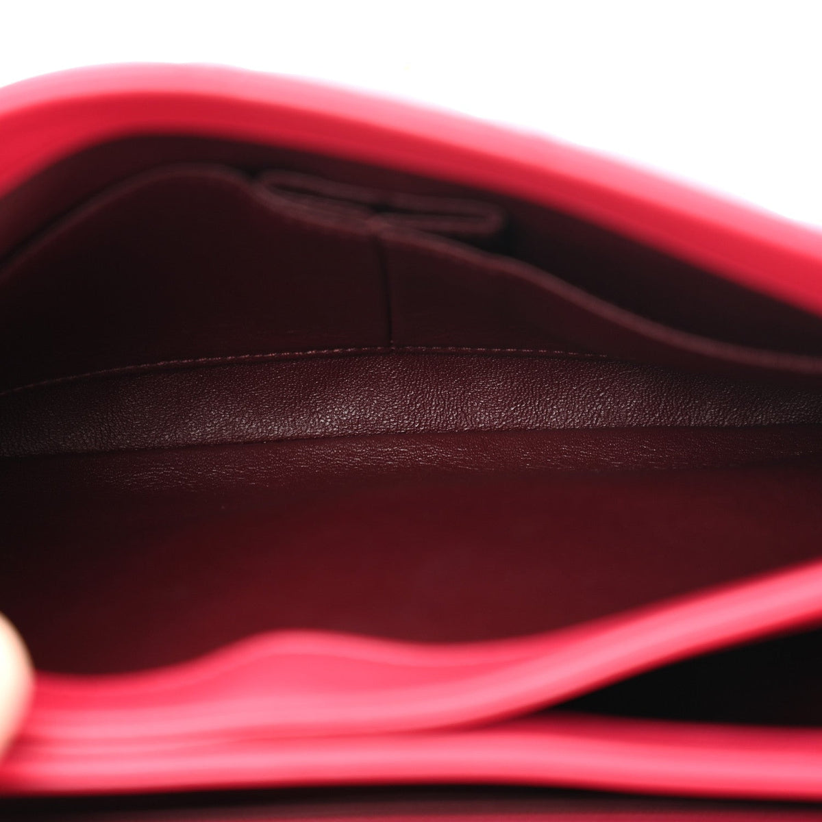 Lambskin Quilted Small Trendy CC Flap Dual Handle Bag Dark Pink