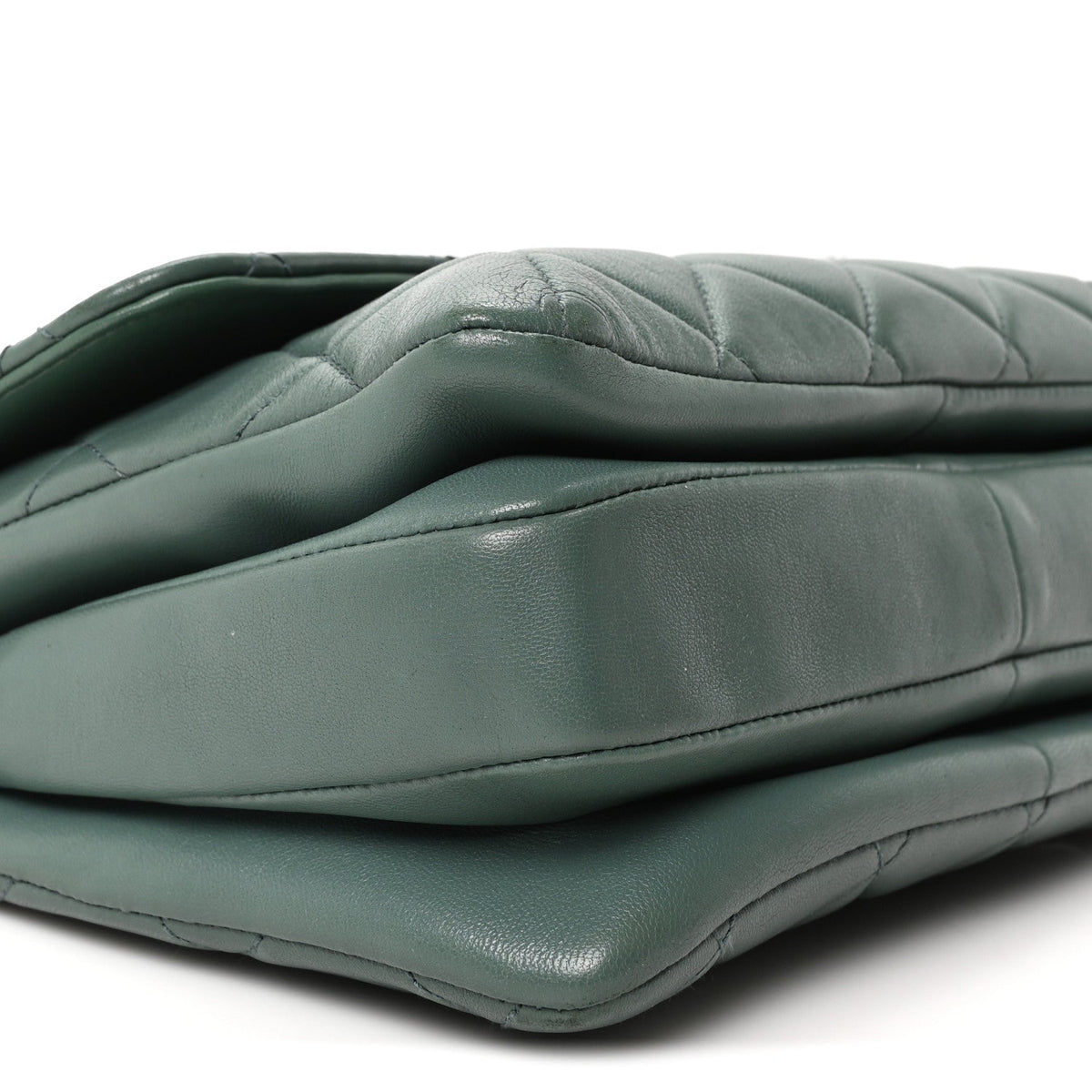 Lambskin Quilted Small Trendy CC Flap Dual Handle Bag Green