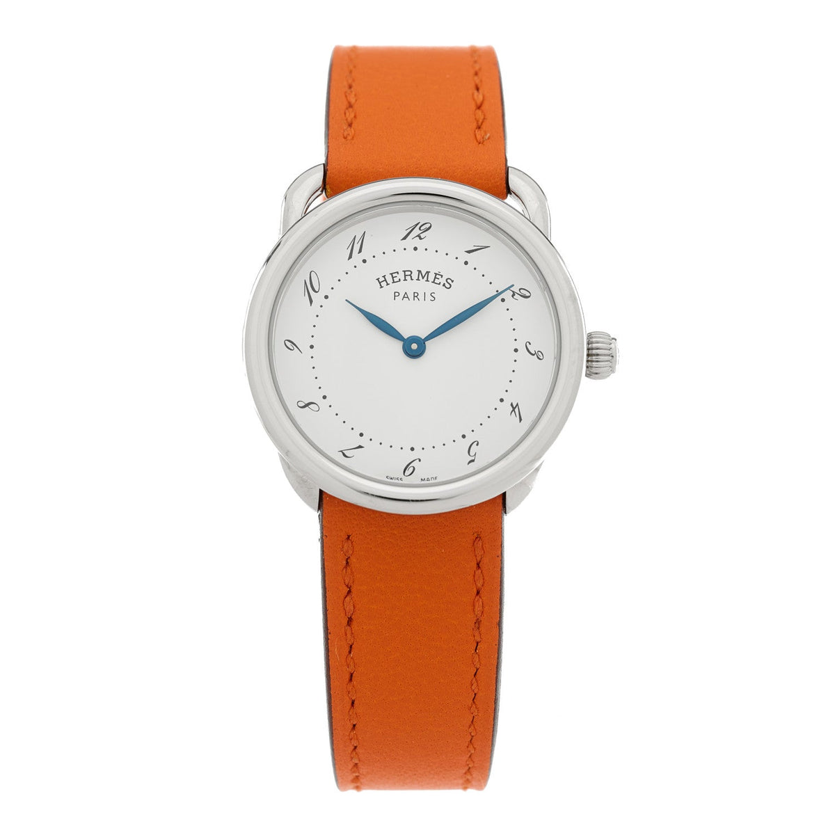 Stainless Steel Swift 28mm Arceau Quartz Watch Orange