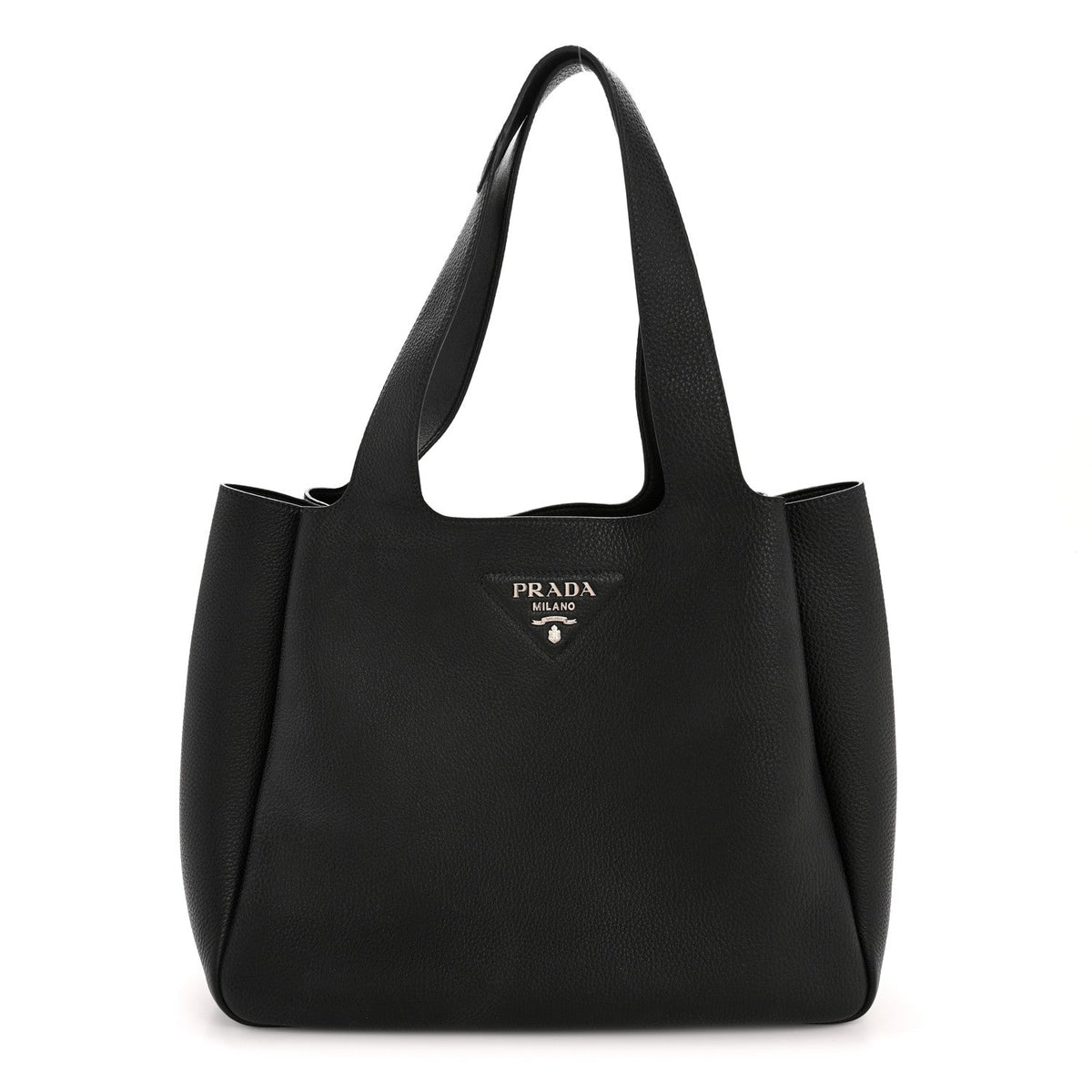Vitello Daino Soft Large Dynamique Tote Black