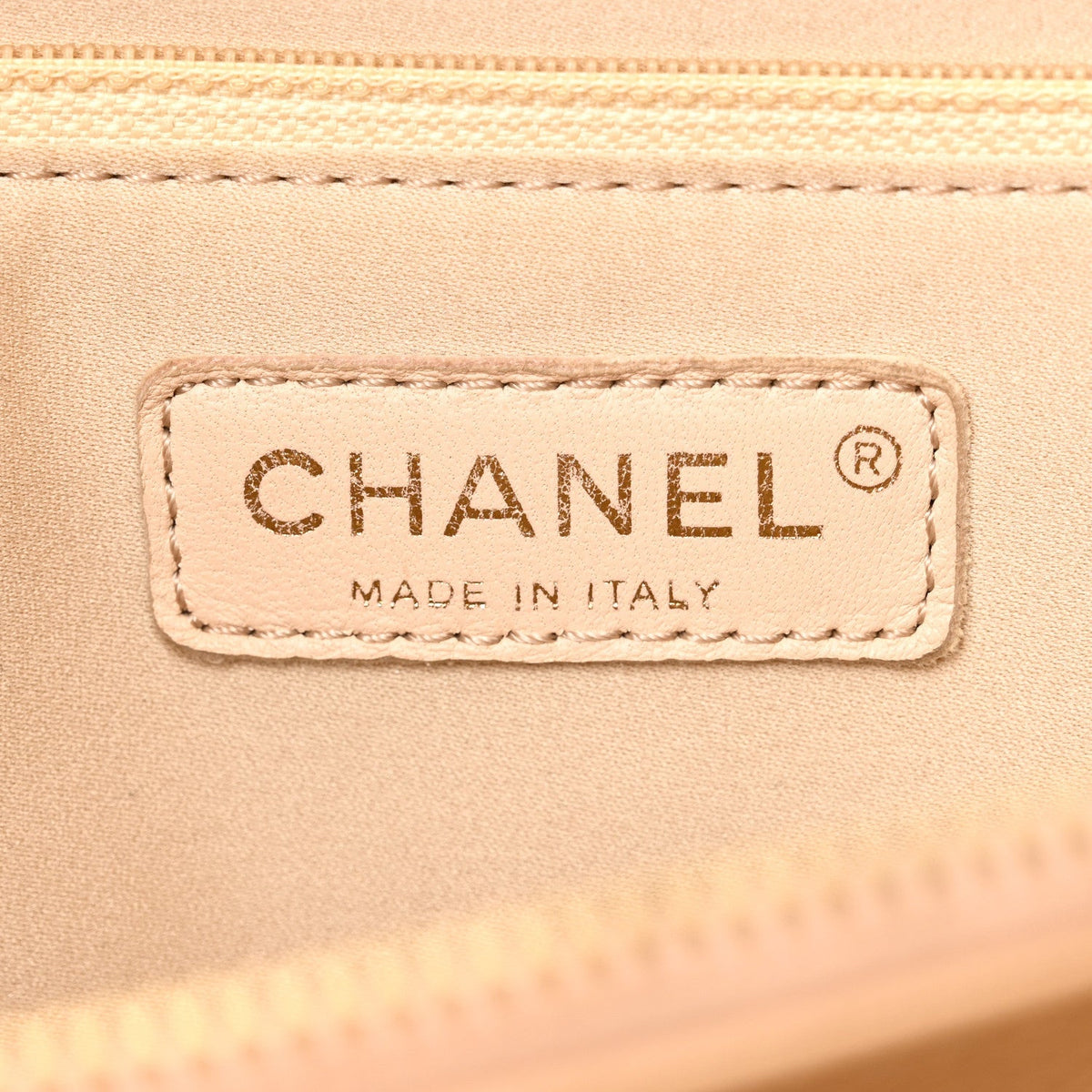 Caviar Quilted Grand Shopping Tote GST Beige