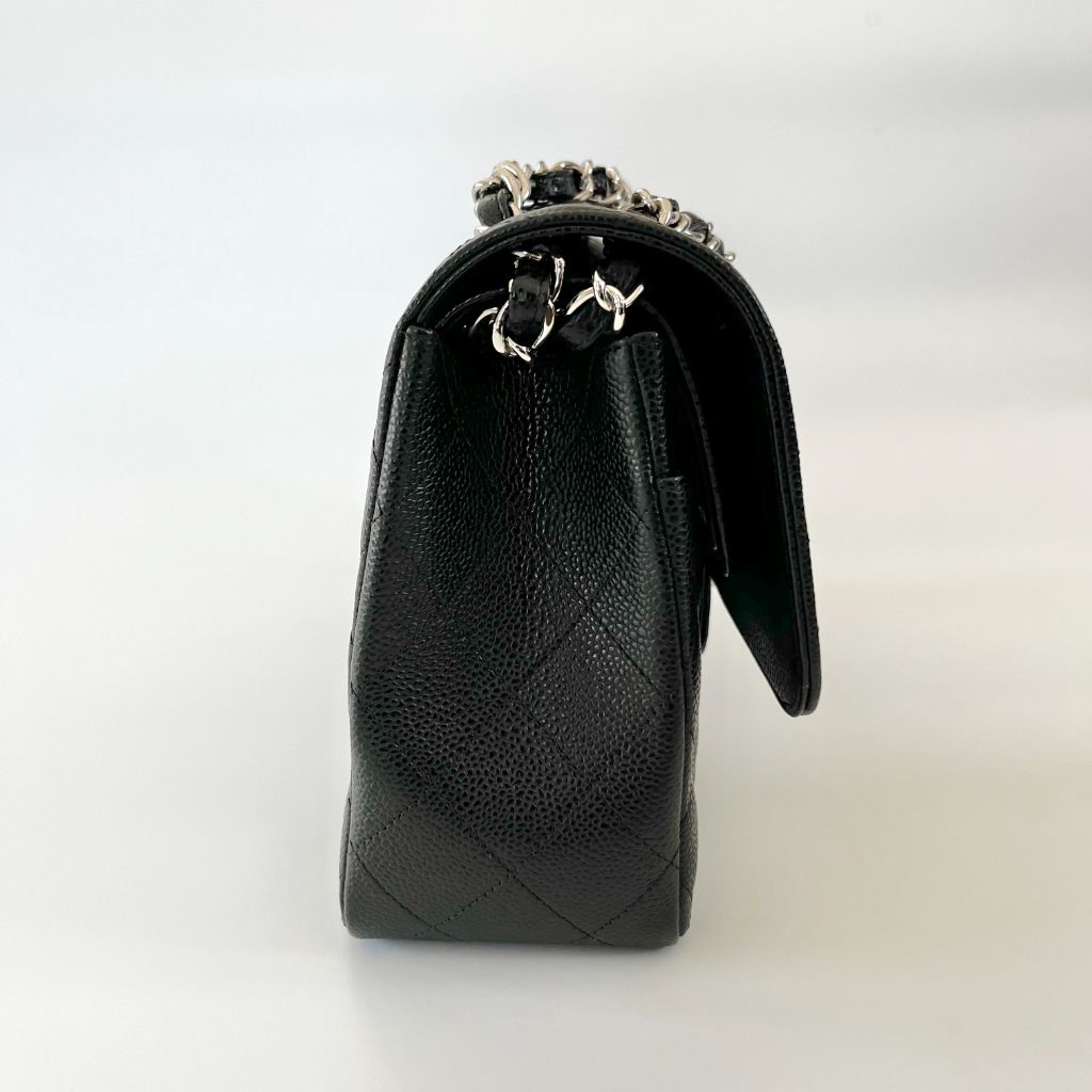 Chanel black jumbo classic flap bag