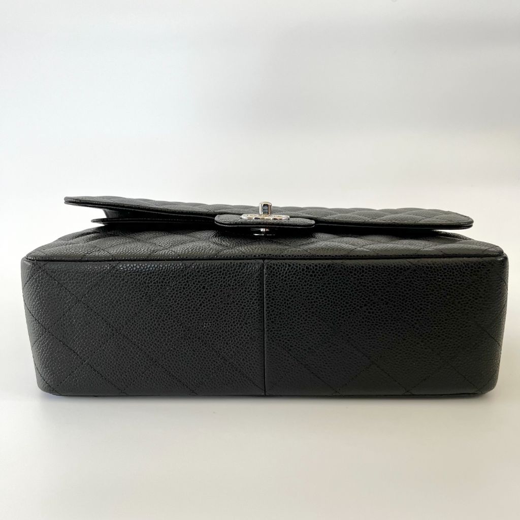 Chanel black jumbo classic flap bag