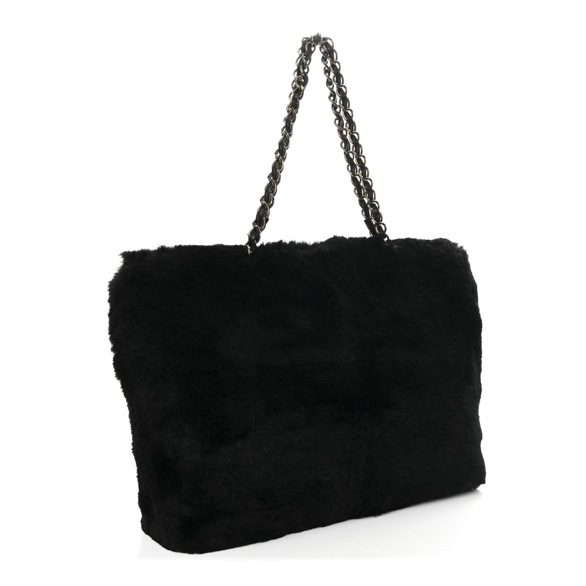 Orylag Rabbit Fur CC Tote Black