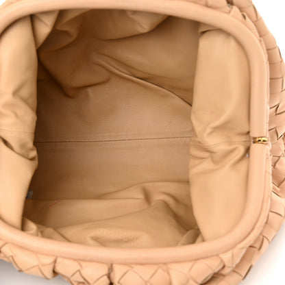 Nappa Maxi Intrecciato The Pouch Oversized Clutch Almond