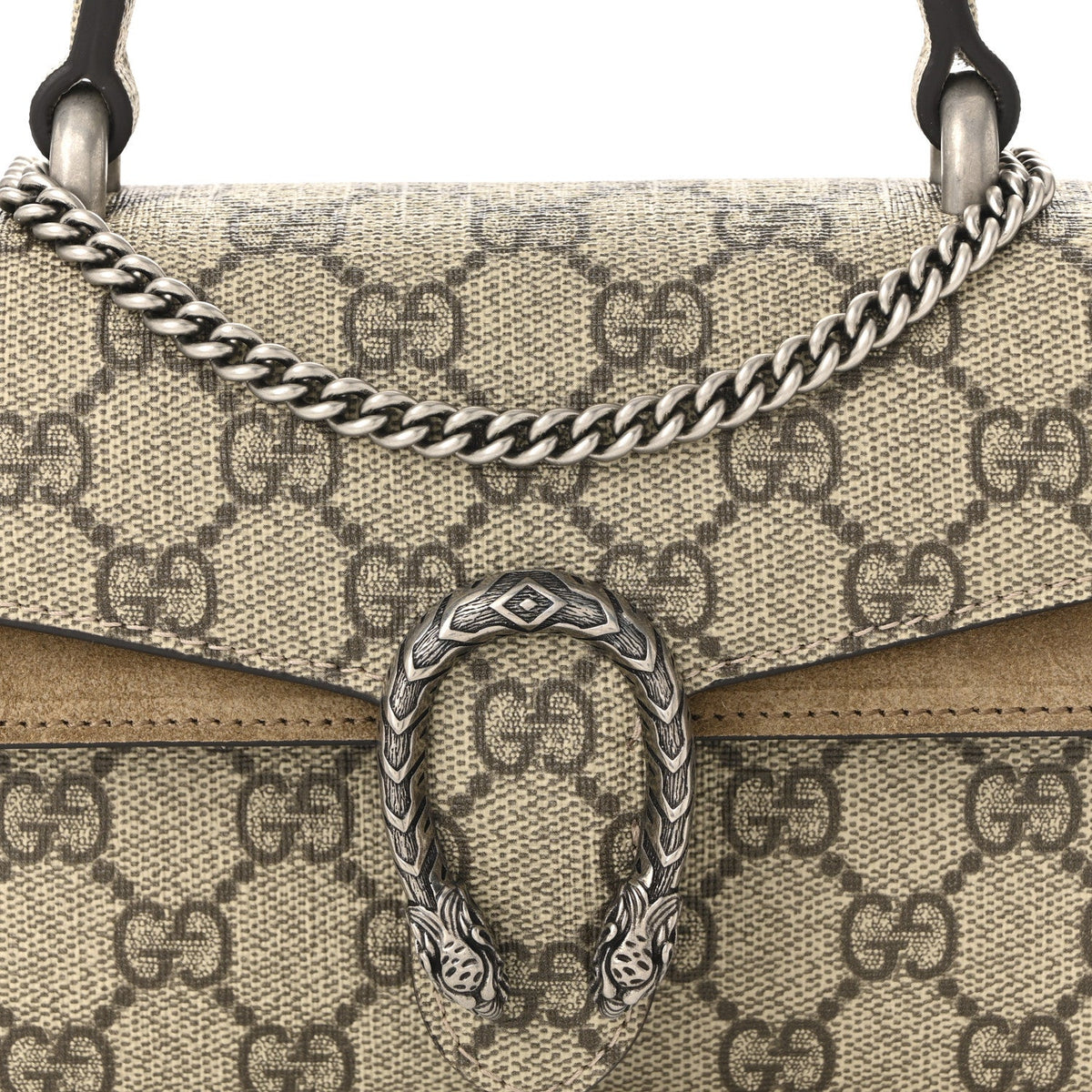 GG Supreme Monogram Mini Dionysus Top Handle Bag Taupe