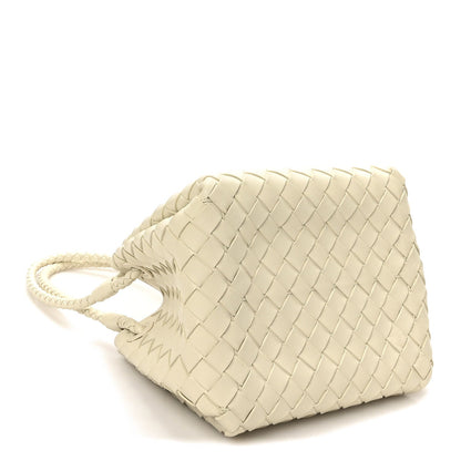 Nappa Intrecciato Small Parachute Shoulder Bag Sea Salt