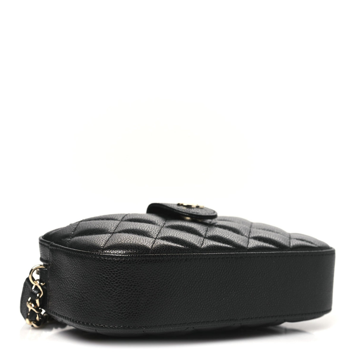 Caviar Quilted Chain Camera Bag Black