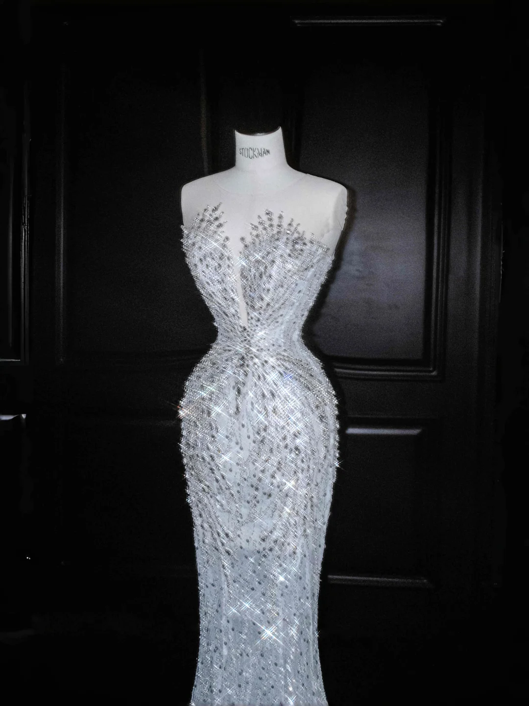Gorgeous Sleeveless Mermaid Shiny Beading Long Evening Dress Birthday Outfits, D810