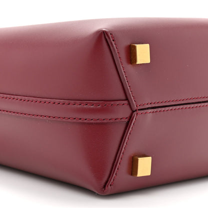 Shiny Calfskin Le 37 Mini Bucket Bag Rouge Merlot