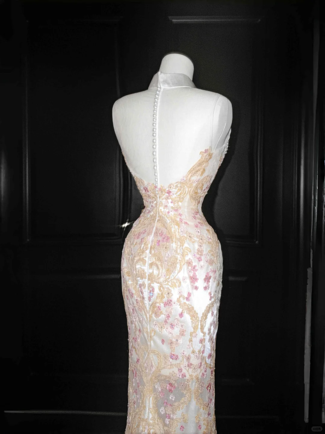 Gorgeous High Neck See-Through Beading Mermaid Long Evening Party Dress, D799