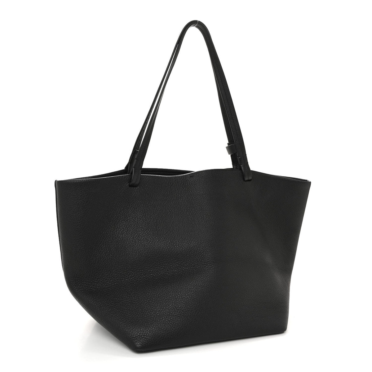 Grained Calfskin Park Tote Three Black