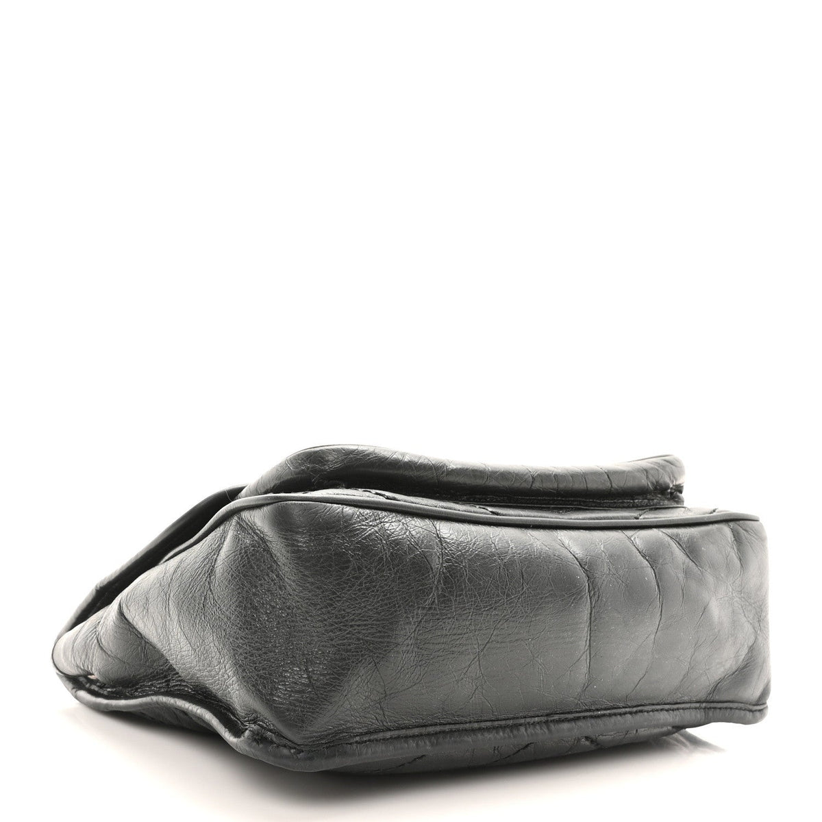 Crinkled Calfskin Matelasse Monogram Medium Niki Chain Satchel Storm