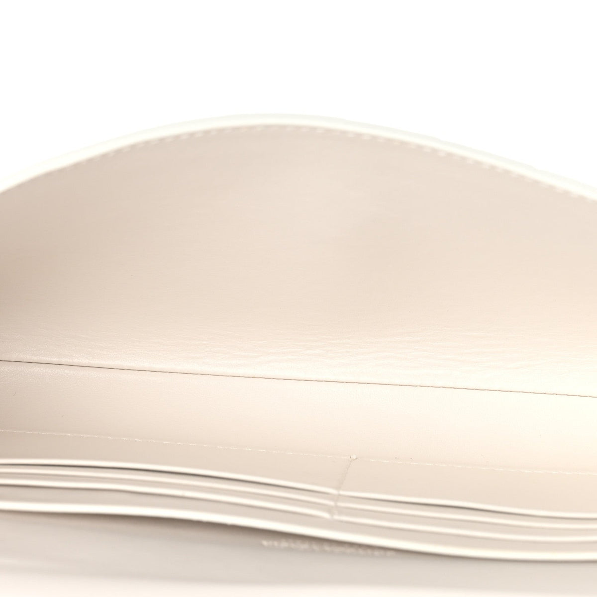 Nappa Intrecciato Long Andiamo Top Handle Clutch White
