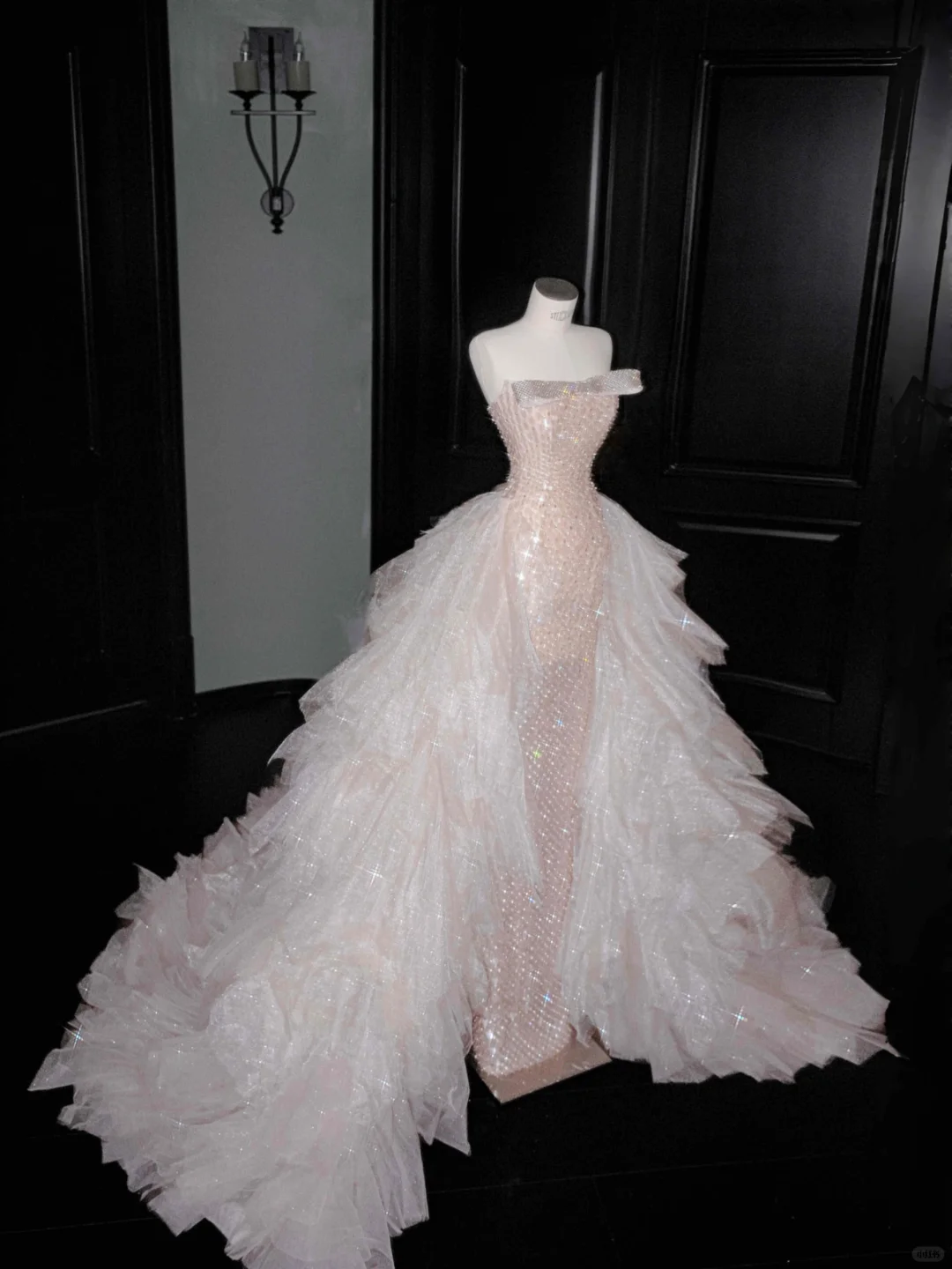 Gorgeous Pink Strapless Mermaid Beading Long Evening Dress Birthday Outfits, D800