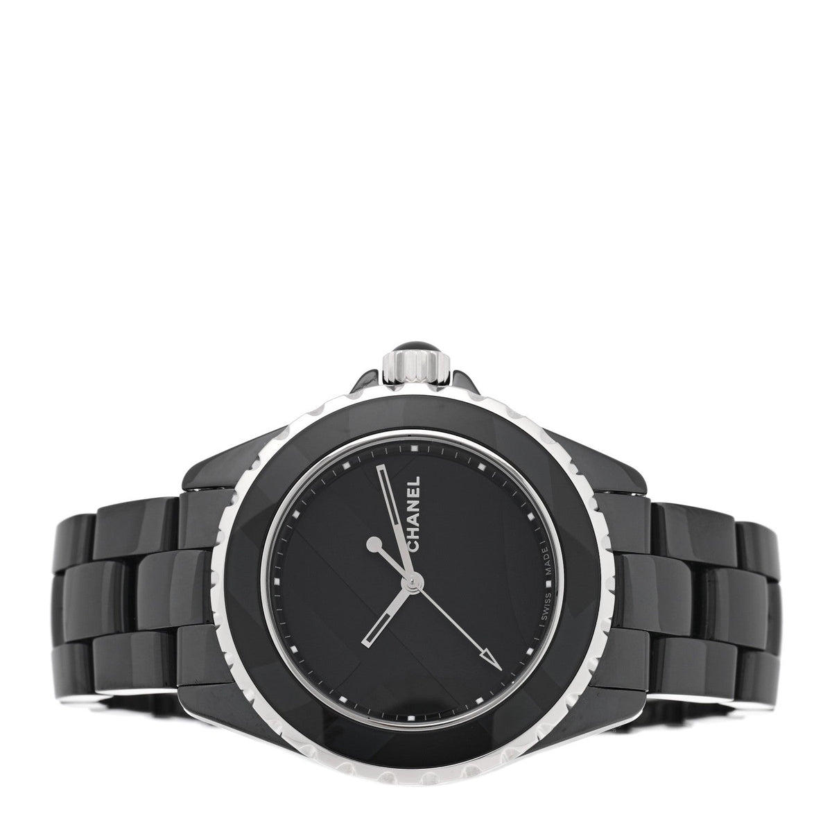 Stainless Steel Ceramic 38mm J12 Untitled Automatic Watch Black