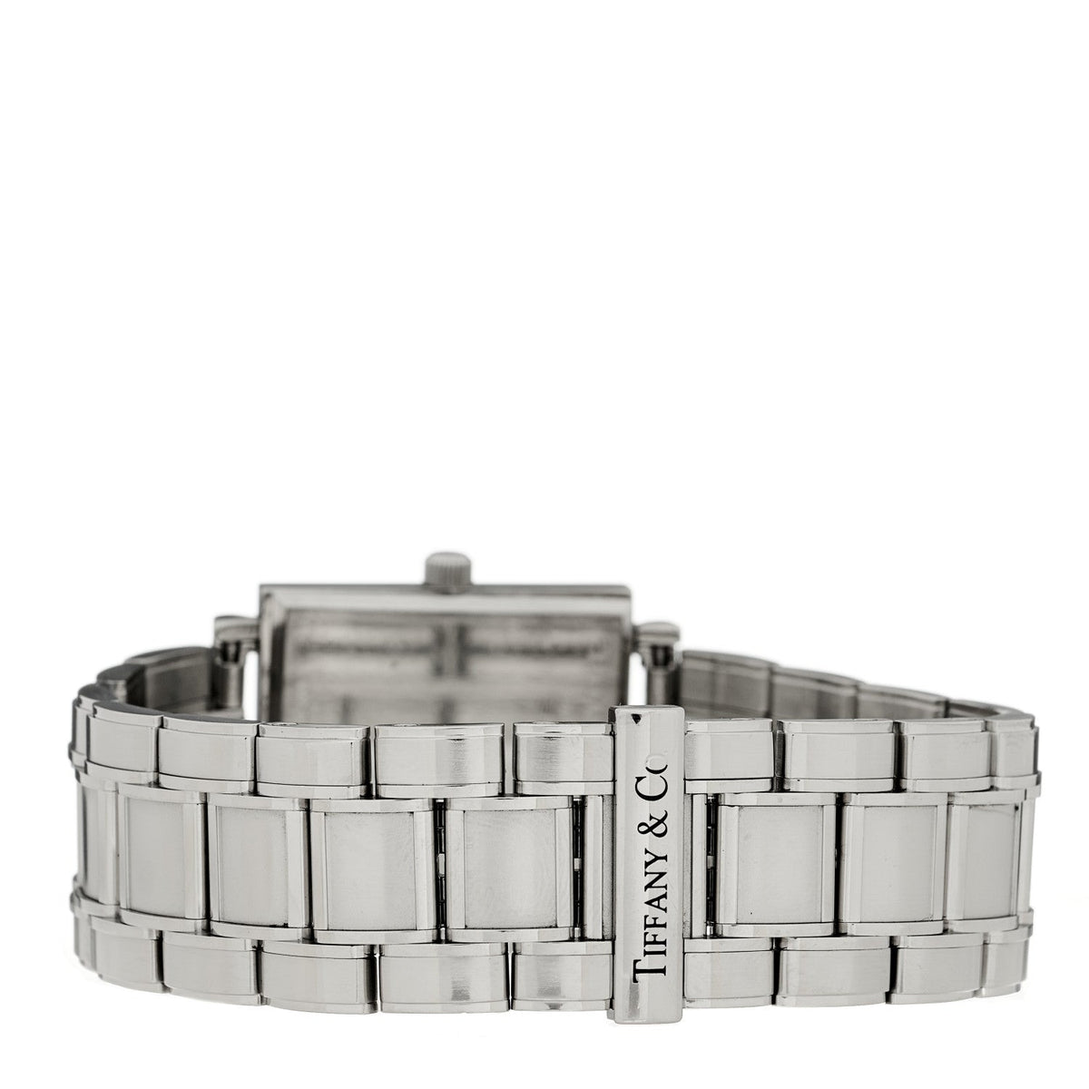 Stainless Steel 28mm Atlas Square Quartz Watch Grey
